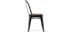 Buy Bistrot Metalix Square Chair - Metal and Dark Wood Steel 59709 with a guarantee