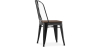 Buy Bistrot Metalix Square Chair - Metal and Dark Wood Steel 59709 - in the EU