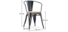 Buy Bistrot Metalix Chair with Armrest - Metal and Light Wood Pastel orange 59711 in the Europe