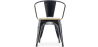 Buy Bistrot Metalix Chair with Armrest - Metal and Light Wood Steel 59711 - prices
