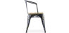 Buy Bistrot Metalix Chair with Armrest - Metal and Light Wood Steel 59711 at MyFaktory