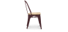 Buy Bistrot Metalix Chair - Metal and Light Wood Light Purple 59707 home delivery