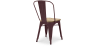 Buy Bistrot Metalix Chair - Metal and Light Wood Light Purple 59707 with a guarantee
