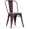 Buy Bistrot Metalix Chair - Metal and Light Wood Light Purple 59707 - prices