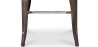 Buy Bistrot Metalix style stool - 76cm  - Metal and Light Wood Red 59704 at MyFaktory