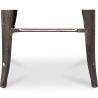 Buy Bistrot Metalix style stool - 76cm  - Metal and Light Wood Metallic bronze 59704 with a guarantee