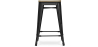 Buy Bistrot Metalix style stool - 61cm - Metal and Light Wood Bronze 59696 at MyFaktory