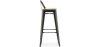 Buy Bar Stool with Backrest - Industrial Design - 76 cm - Metalix Pastel Purple 59694 home delivery