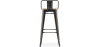 Buy Bar Stool with Backrest - Industrial Design - 76 cm - Metalix Pastel Purple 59694 - in the EU