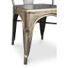 Buy Bistrot Metalix style chair square Seat - New edition - Metal Industriel 59687 - prices