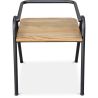Buy Industrial Style Dining Chair Alameda - Metal and Wood Black 59688 at MyFaktory
