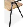 Buy Industrial Style Dining Chair Alameda - Metal and Wood Black 59688 home delivery