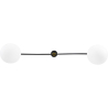 Buy Thelma 2 Bulbs Hanging Lamp - Metal and Glass Black 59623 in the Europe