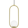 Buy Lucille Hanging Lamp - Metal and Glass Gold 59624 - in the EU