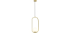 Buy Lucille Hanging Lamp - Metal and Glass Gold 59624 at MyFaktory