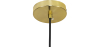 Buy Lucille Hanging Lamp - Metal and Glass Gold 59624 with a guarantee