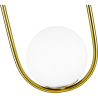 Buy Lucille Hanging Lamp - Metal and Glass Gold 59624 in the Europe