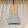 Buy Laura Hanging Lamp - Wood and Concrete Natural wood 59621 at MyFaktory