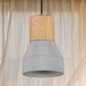 Buy Laura Hanging Lamp - Wood and Concrete Natural wood 59621 - prices
