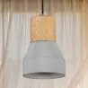 Buy Laura Hanging Lamp - Wood and Concrete Natural wood 59621 - prices