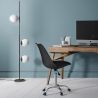 Buy Agnes 3 Bulbs Floor Lamp - Metal and Glass Black 59622 - prices