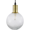 Buy Pauline Hanging Lamp - Metal and Glass Transparent 59662 at MyFaktory