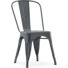 Buy Dining Chair Bistrot Industrial design Metalix 5Kg - New edition Dark grey 59802 - prices