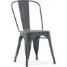 Buy Dining Chair Bistrot Industrial design Metalix 5Kg - New edition Dark grey 59802 - prices