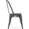 Buy Dining Chair Bistrot Industrial design Metalix 5Kg - New edition Dark grey 59802 in the Europe