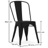 Buy Dining Chair Bistrot Industrial design Metalix 5Kg - New edition Steel 59802 - prices
