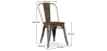 Buy Bistrot Metalix Chair Wooden seat New edition - Metal Dark grey 59804 in the Europe
