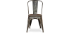 Buy Bistrot Metalix Chair Wooden seat New edition - Metal Dark grey 59804 at MyFaktory