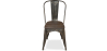 Buy Bistrot Metalix Chair Wooden seat New edition - Metal Dark grey 59804 in the Europe