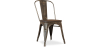 Buy Bistrot Metalix Chair Wooden seat New edition - Metal Dark grey 59804 home delivery