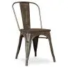 Buy Bistrot Metalix Chair Wooden seat New edition - Metal Dark grey 59804 - in the EU