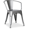 Buy  Bistrot Metalix chair with armrests New Edition - Metal Pink 59809 in the Europe