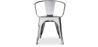 Buy  Bistrot Metalix chair with armrests New Edition - Metal Pink 59809 in the Europe