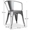 Buy  Bistrot Metalix chair with armrests New Edition - Metal Pink 59809 - prices