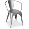 Buy  Bistrot Metalix chair with armrests New Edition - Metal Yellow 59809 in the Europe