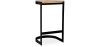 Buy Industrial stool in metal and wood 60cm - Esis Black 59719 with a guarantee