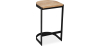 Buy Industrial stool in metal and wood 60cm - Esis Black 59719 - in the EU