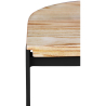 Buy Industrial stool in metal and wood 60cm - Esis Black 59719 - prices