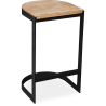 Buy Industrial stool in metal and wood 60cm - Esis Black 59719 in the Europe