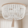 Buy Boho Bali Beaded Ceiling Lamp White 59828 - prices