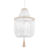Buy Wooden Bead Chandelier Lamp White 59829 with a guarantee