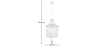 Buy Wooden Bead Chandelier Lamp White 59829 - in the EU