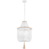 Buy Wooden Bead Chandelier Lamp White 59829 - in the EU