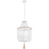 Buy Wooden Bead Chandelier Lamp White 59829 - in the EU
