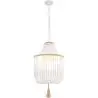 Buy Wooden Bead Chandelier Lamp White 59829 at MyFaktory
