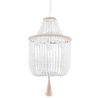 Buy Wooden Bead Chandelier Lamp White 59829 home delivery